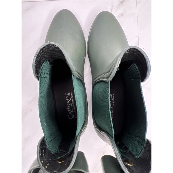 Catherine Malandrino Women's Briellie Bow Rain Boot in Green EUR 38 US 7 - Picture 5 of 8